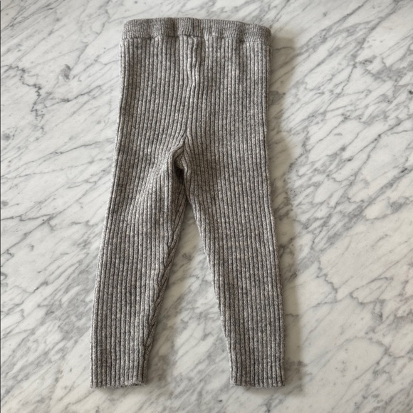 Zara 100% cashmere gray Kids Leggings - Picture 3 of 3